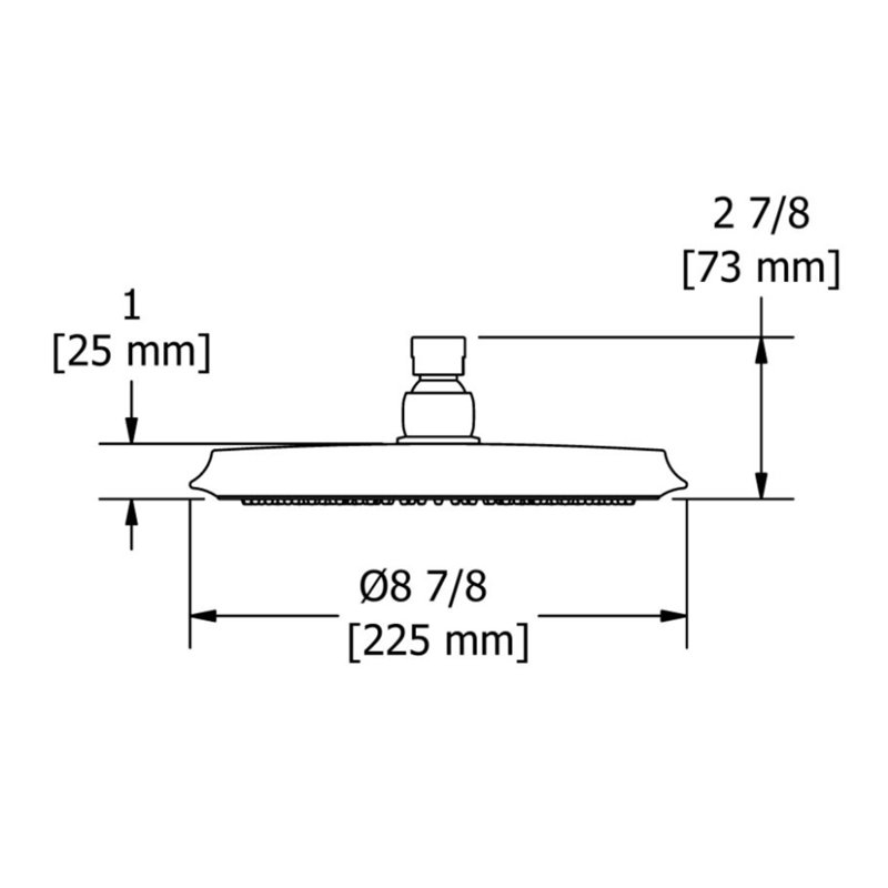 Riobel 2.0 GPM Rain Fixed Shower Head Wayfair